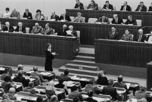 Sitzung im Palast der Republik (IX. Kongreß des Verbandes Bildender Künstler ?)