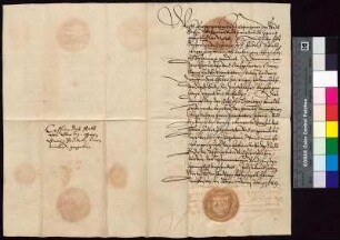 Bürgermeister und Rat von Görlitz erinnern als Testamentsvollstrecker des verstorbenen Ritters Friedrich Speth Bürgermeister und Rat von Bautzen daran, das Legat von 300 Talern an den Licentiaten Georg Riedel auszuzahlen.