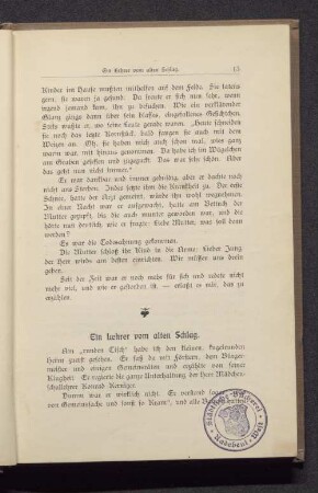 Ein Lehrer vom alten Schlag