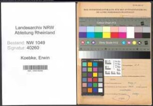 Entnazifizierung Erwin Koebke , geb. 04.09.1901 (Lehrer)