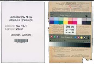Entnazifizierung Gerhard Mecheln , geb. 14.07.1900 (Bauarbeiter)