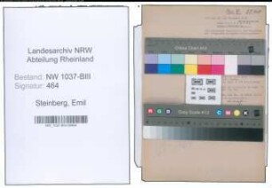 Entnazifizierung Emil Steinberg , geb. 15.04.1895 ()