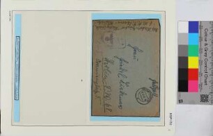 Privat-Feldpostbrief, Schiffsname/Landeinheit: 6. Marine-Flak-Abteilung Waren/Müritz; Frankatur, Mi.-Nr.: [Keine]; Poststempel: Waren (Müritz) a 26.3.43.-9; Nebenstempel: Feldpost Marine-Flak-Abteilung Waren/Müritz
