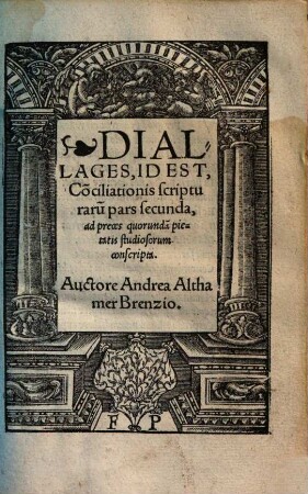 Diallage, Hoc est, Conciliatio Locorum scripturae, qui prima facie inter se pugnare videntur, 2.