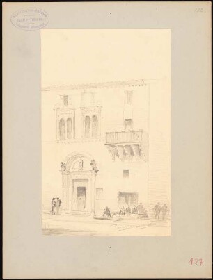 Fassade eines Hauses, Perugia: Ansicht