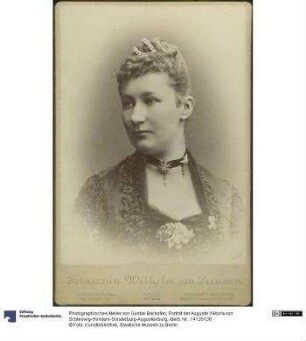 Porträt der Auguste Viktoria von Schleswig-Holstein-Sonderburg-Augustenburg