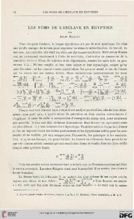 27: Les noms de l'esclave en égyptien, [1]