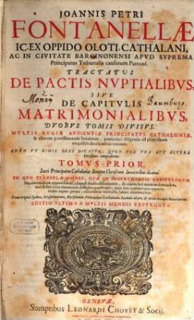 Tractatus de pactis nuptialibus, 1