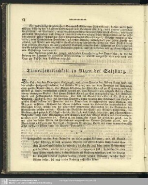 Traufeyerlichkeiten zu Aigen bei Salzburg