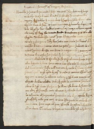 Riposita alla Informatione sopra le Ragioni della Precedentia