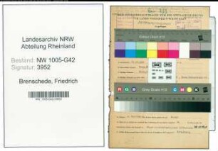Entnazifizierung Friedrich Brenschede , geb. 11.10.1898 (Auskunfteiinhaber)