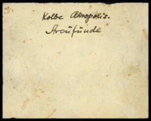 Fundzettel Akropolis Streufunde