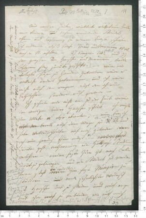 Brief von Adelbert von Chamisso an Julius Eduard Hitzig