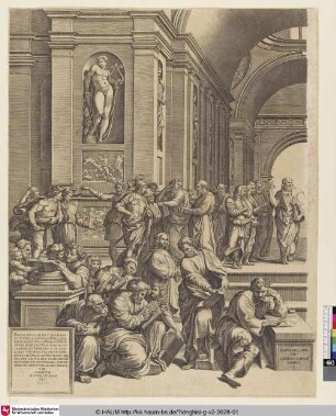 [St. Paul dans l'école d'Athènes; Die Schule von Athen]