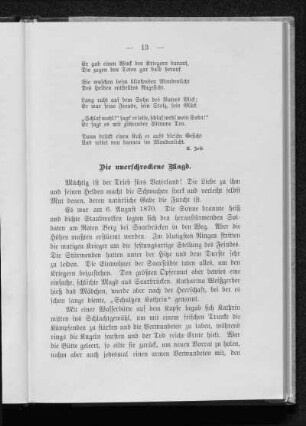 Die unerschrockene Magd.