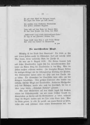 Die unerschrockene Magd.