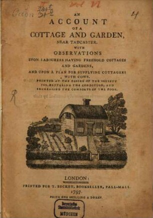 An account of a cottage and garden near Tadcaster
