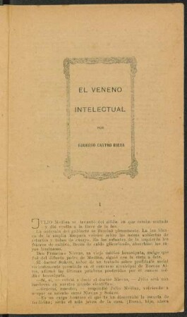 1922005400: El veneno intelectual