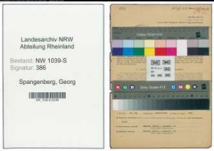Entnazifizierung Georg Spangenberg , geb. 15.10.1908 (Angestellter)