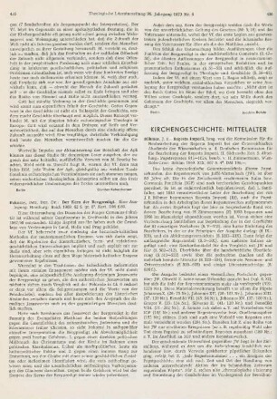 436-437 [Rezension] Böhmer, Johann Friedrich, Regesta Imperii