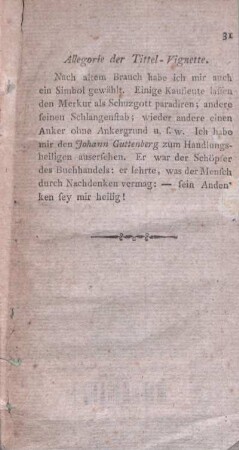 Allegorie der Tittel-Vignette.