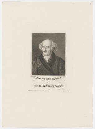 Bildnis des S. Hahnemann