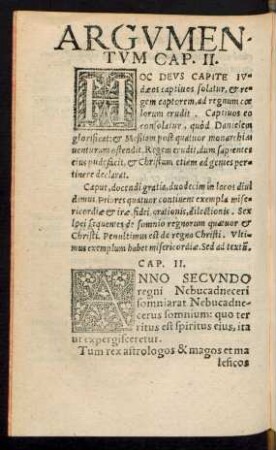Argumentum Cap. II.