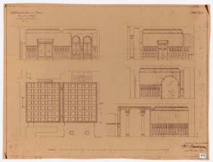 Königliches Residenzschloss Posen, Posen: Wandabwicklungen 1.OG 1:50