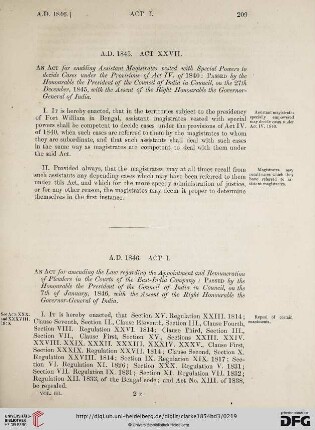 Acts A.D. 1846-1849
