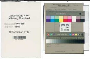 Entnazifizierung Fritz Schuchmann , geb. (Fahrer)