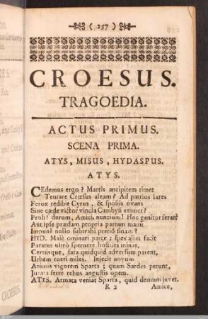 Actus Primus.