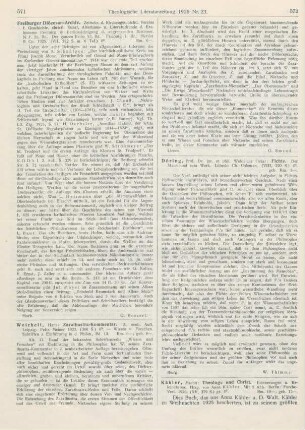 572-573 [Rezension] Kähler, Martin, Theologie und Christ. Erinnerungen und Bekenntnisse. Hrsg. v. Anna Kähler