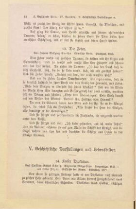 V. Geschichtliche Darstellungen und Lebensbilder