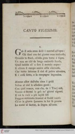 Canto vigesimo
