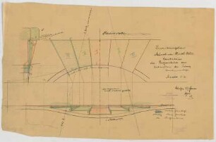 Thiersch, Friedrich von; München; Münchner - Kindl - Keller, Erweiterungsbau - Bogensteine am Eckaufbau (Konstruktion)