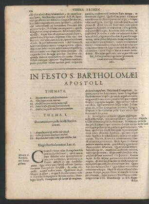 In Festo S. Bartholomaei Apostoli.
