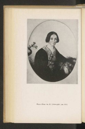 Marie Blanc im 20. Lebensjahr, um 1855