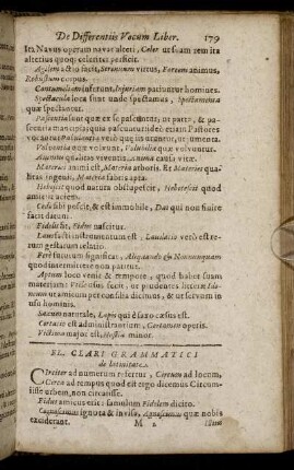 Fl. Clari Grammatici de latinitate.