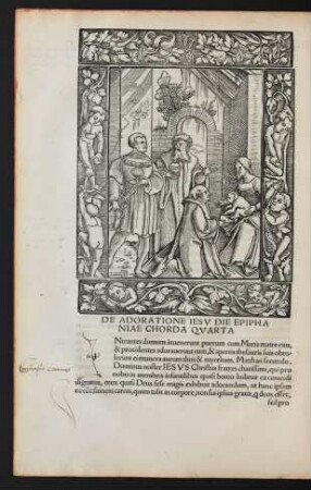 De Adoratione Iesu Die Epiphaniae Chorda Quarta