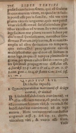 Qvaestio LVI. De libello repudij.