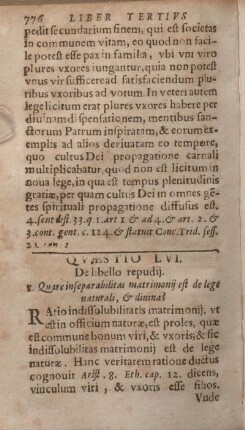 Qvaestio LVI. De libello repudij.