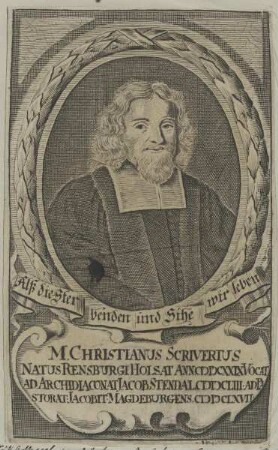 Bildnis des Christanus Scriverius