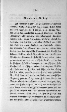 Neunter Brief.