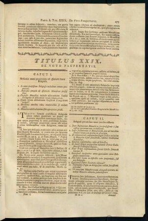 275-295, Titulus XXIX. De Voto Paupertatis.
