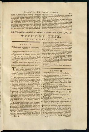 275-295, Titulus XXIX. De Voto Paupertatis.