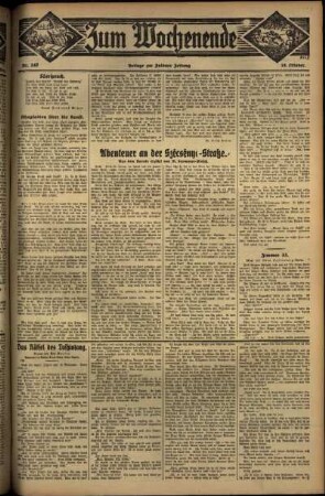 Dritte Ausgabe vom Sonntag, den 16. Oktober 1932.