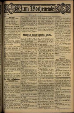 Dritte Ausgabe vom Sonntag, den 16. Oktober 1932.
