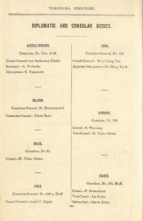 Diplomatic and consular bodies