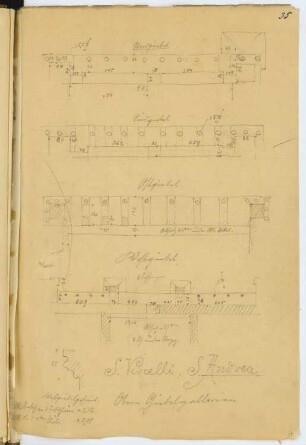 S. Andrea, Vercelli: Details (aus: Skizzen- und Fotoalbum 4)