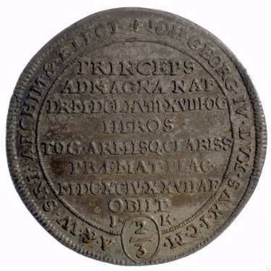 Münze, 2/3 Taler, 1694
